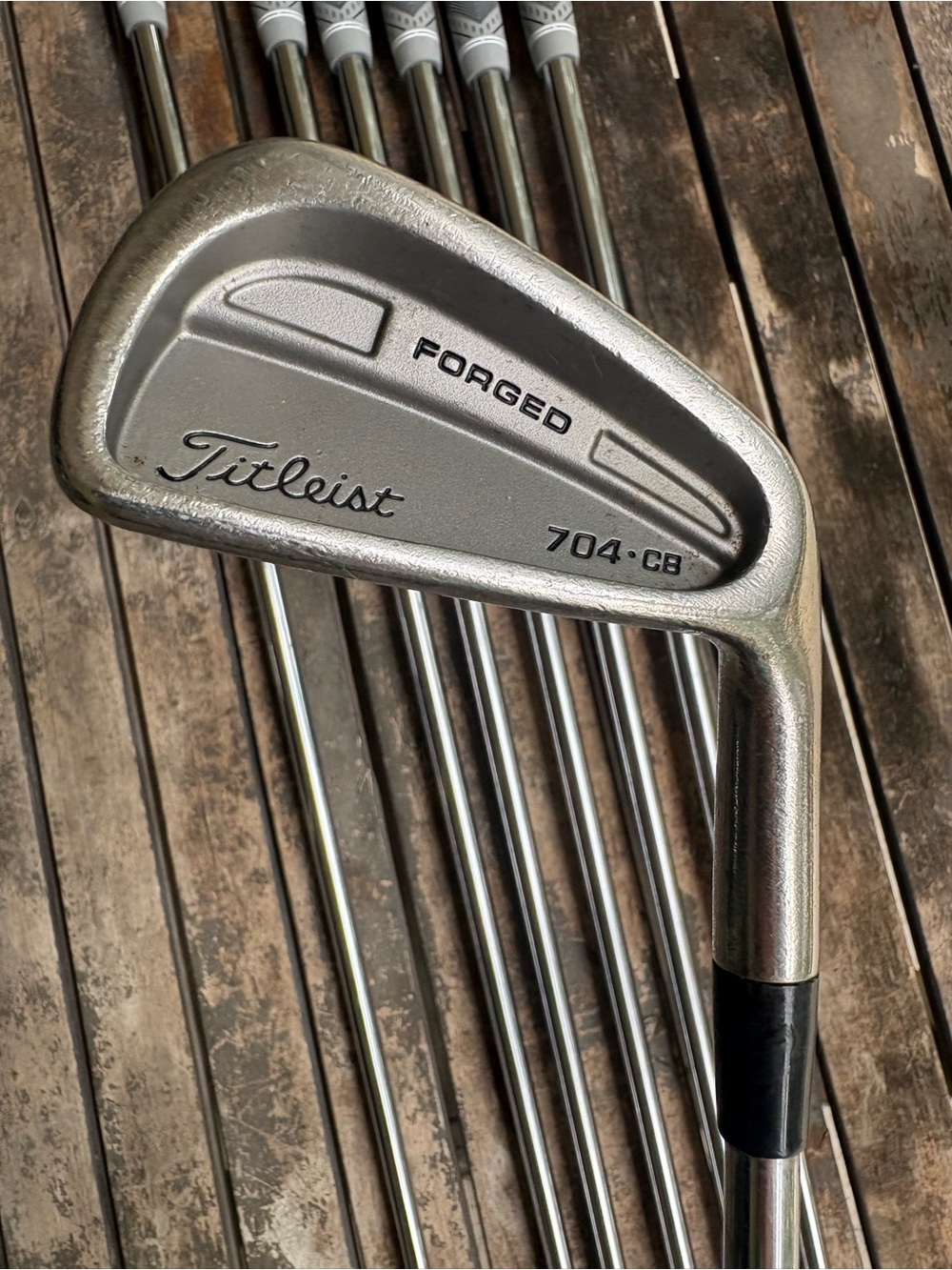 Titleist 704-CB Forged Irons 4-PW Stiff Steel Shafts RH New Golf Pride Grips